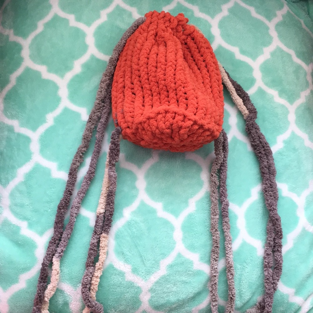 Mini yarn handmade backpack 🎒